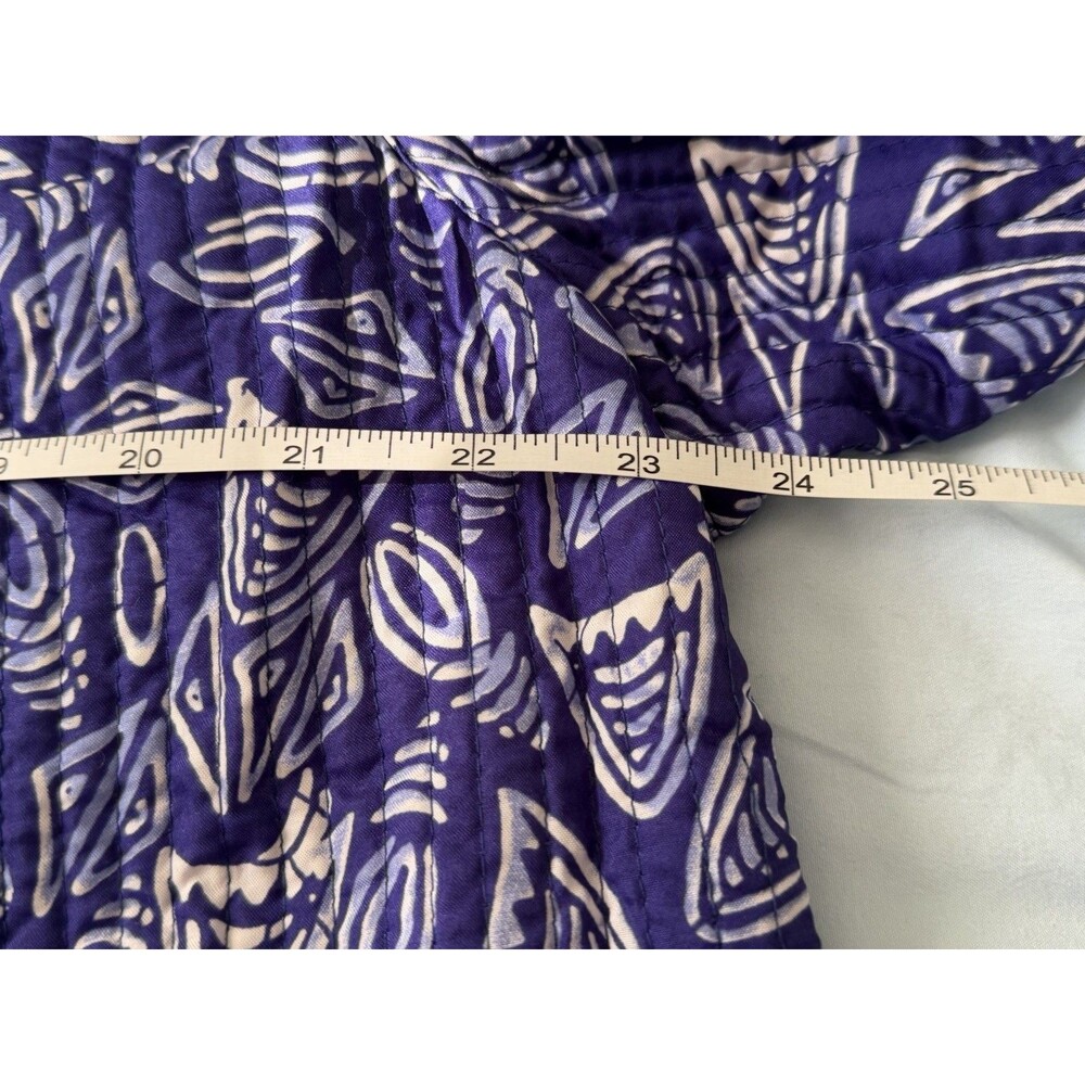 Catherines Lightweight Quilted Reversible Open Front Jacket Womens 1X 18-20W - Picture 6 of 7